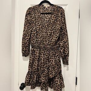 Michael Kors Animal Print Dress Size L
